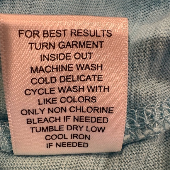 "ESCAPE by Habitate clothes Blue Long Sleeve Cat Print Top women’s Small - Picture 6 of 9